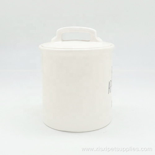 Quality Nice Pet Food Storage Dog Ceramic Jar